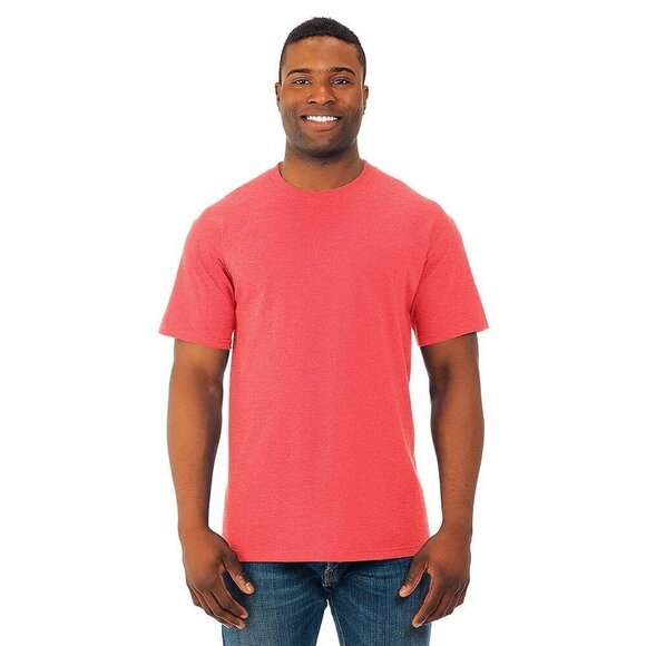 Red Salmon 100% Cotton Soft Wash T-Shirt - Picture 1 of 5